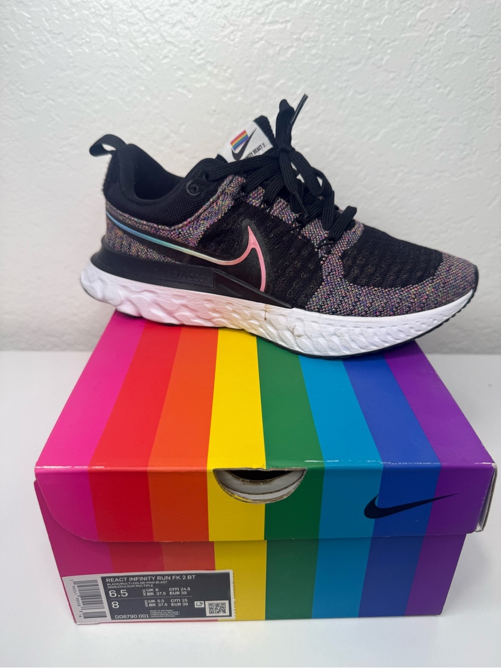 NIKE REACT INFINITY RUN FK 2 BT SIZE 8 WOMEN